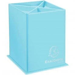 Filing & Folders Exacompta 67896D - Aquarel 4 Compartment Pencil Pot, 8.5x8.5x11cm