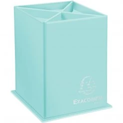 Filing & Folders Exacompta 67896D - Aquarel 4 Compartment Pencil Pot, 8.5x8.5x11cm