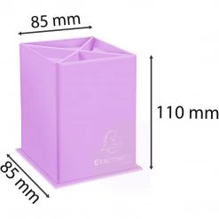 Filing & Folders Exacompta 67896D - Aquarel 4 Compartment Pencil Pot, 8.5x8.5x11cm