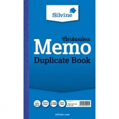 Books, Pads & Albums Silvine Carbonless Duplicate Memo Book Ruled 81/4x5in