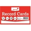 Silvine Record Cards Plain White