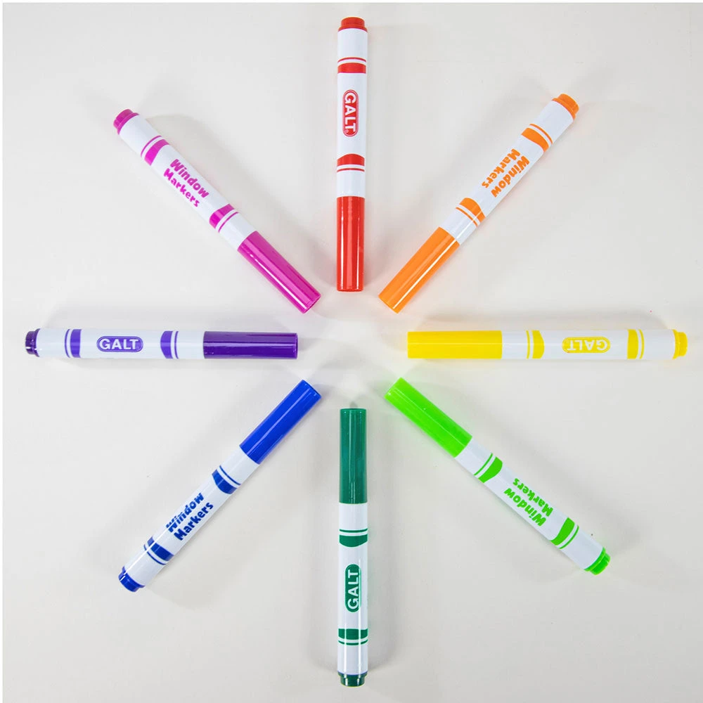 Childrens Colouring Pens And Pencils GALT 8 Window Markers 4 Childrens Colouring Pens And Pencils GALT 8 Window Markers
