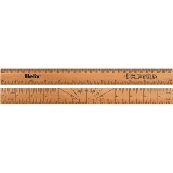Helix Oxford Wooden Ruler 30cm Wallet