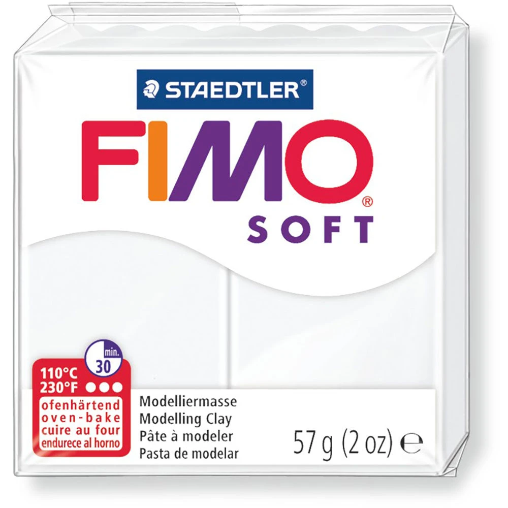 Fimo Soft 58g White 3 Fimo Soft 58g White