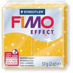 Fimo Effect 58g Glitter Gold