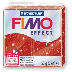 Fimo Effect 58g Glitter Red