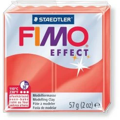 Fimo Effect 58g Transparent Red