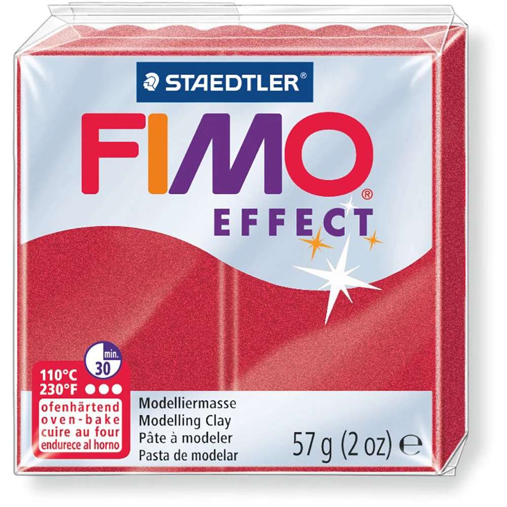 Fimo Effect 58g Metallic Ruby Red 3 Fimo Effect 58g Metallic Ruby Red