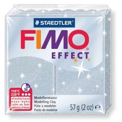 Fimo Effect 58g Glitter Silver