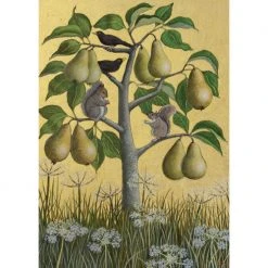 Canns Down Press Marcelle Milo Gray - Squirrels And Saxifrage