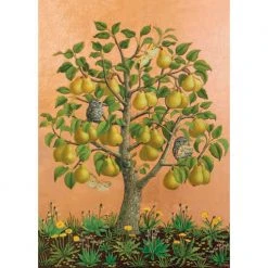 Canns Down Press Marcelle Milo Gray - Bosc Pears With Little Owls