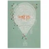 Peter Pauper Press - Thank You Note Up, Up, And Away Social Stationery