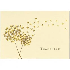 Peter Pauper Press Social Stationery Thank You Note Dandelion Wishes