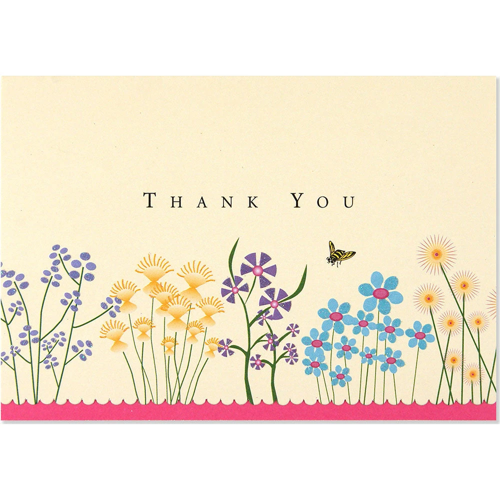 Peter Pauper Press - Thank You Note Sparkly Garden Social Stationery 3 Peter Pauper Press - Thank You Note Sparkly Garden Social Stationery
