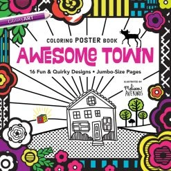 Melissa Averinos Awesome Town Coloring Poster Book