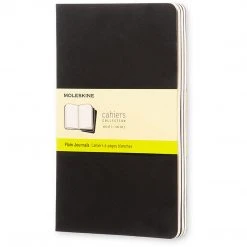 Moleskine Cahier 3 Set Large Plain Notebooks And Journals