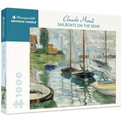 Pomegranate Monet: Sailboats On The Seine 1000-piece Jigsaw Puzzle