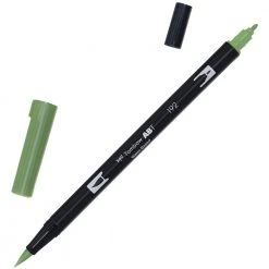 Drawing & Colouring Tombow Dual Tip Brush Pen - Asparagus