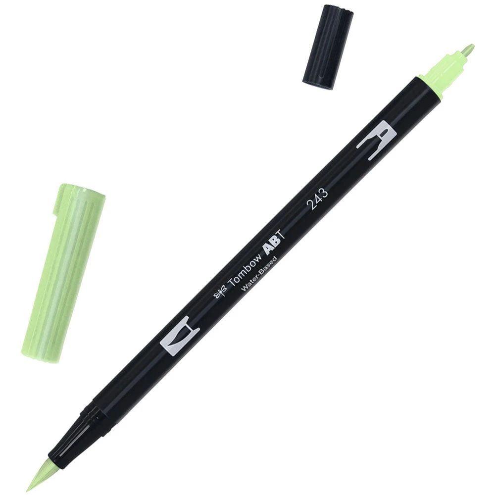 Tombow Dual Tip Brush Pen - Mint Drawing & Colouring 3 Tombow Dual Tip Brush Pen - Mint Drawing & Colouring