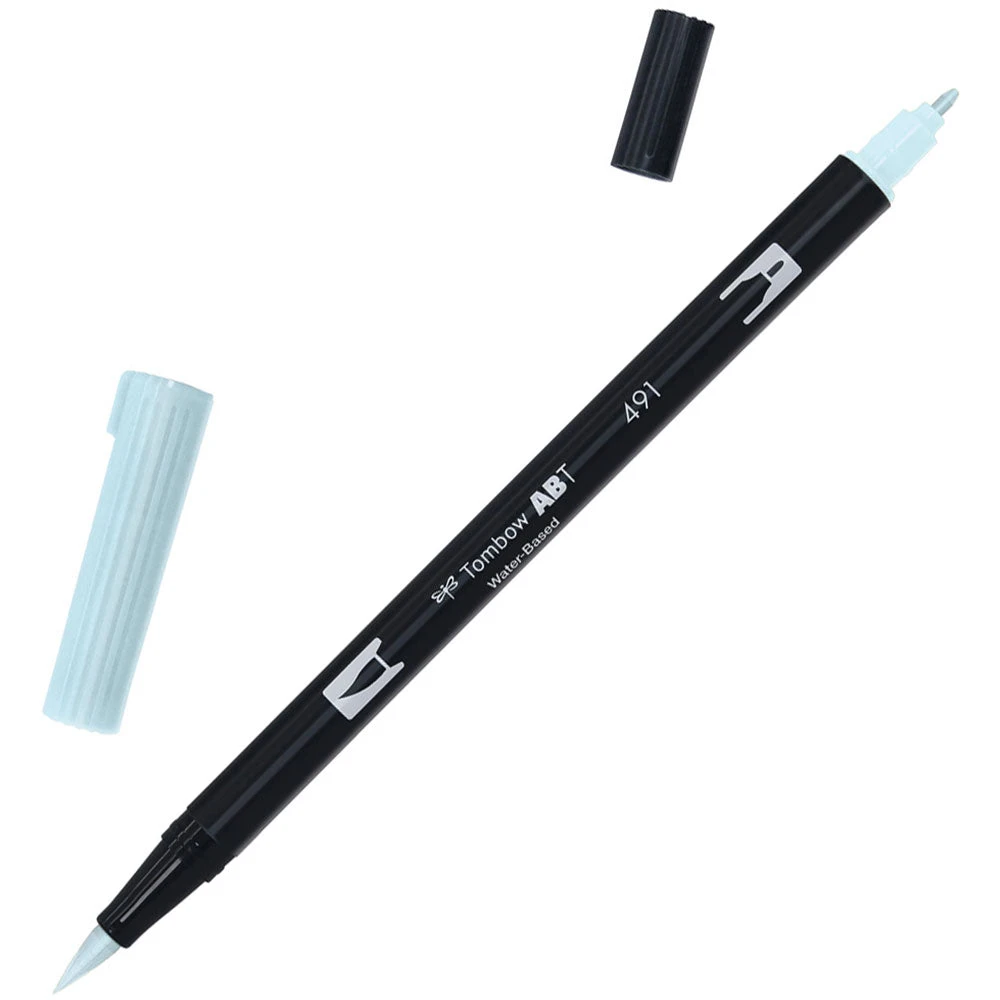 Drawing & Colouring Tombow Dual Tip Brush Pen - Glacier Blue 3 Drawing & Colouring Tombow Dual Tip Brush Pen - Glacier Blue