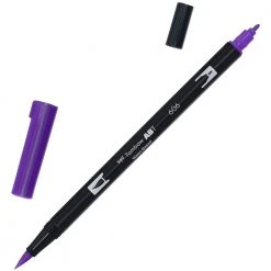 Tombow Dual Tip Brush Pen - Violet Drawing & Colouring