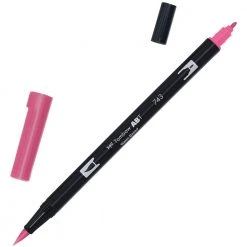 Tombow Dual Tip Brush Pen - Hot Pink Drawing & Colouring