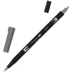 Tombow Dual Tip Brush Pen - Cool Grey 12 Drawing & Colouring
