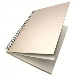 Frisk Greyboard Spiral Cartridge Book 150gsm 40s Long Edge A5 Paper