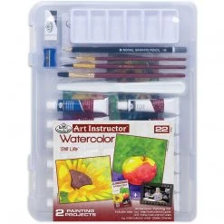 Royal & Langnickel Art Instructor Watercolour With Small Clearview Case