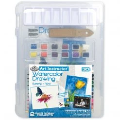 Royal & Langnickel Art Instructor Watercolour Drawing With Sm C/view Case