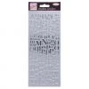 Anitas Outline Stickers - Mixed Serif Alphabets - Silver