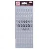 Anitas Outline Stickers - Large Numbers - Silver Stickers And Peeloffs