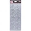 Anitas Stickers And Peeloffs Outline Stickers - Elegant Thank You - Silver
