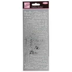 Anitas Outline Stickers - Couples - Silver