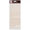 Anitas Outline Stickers - Small Numbers - Rose Gold On White