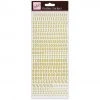 Anitas Outline Stickers - Small Numbers - Gold On White Anita's
