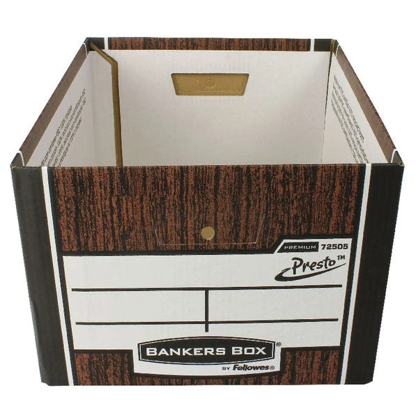 Filing & Folders Fellowes Bankers Box Premium Presto Classic Storage Box Woodgrain 7250501 3 Filing & Folders Fellowes Bankers Box Premium Presto Classic Storage Box Woodgrain 7250501
