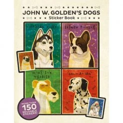 Pomegranate John W. Goldens Dogs Sticker Book Activity Books For Children