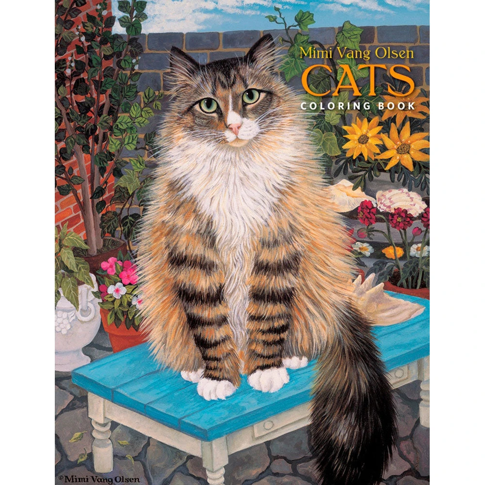 Pomegranate Mimi Vang Olsen: Cats Coloring Book Adult Colouring Books 3 Pomegranate Mimi Vang Olsen: Cats Coloring Book Adult Colouring Books