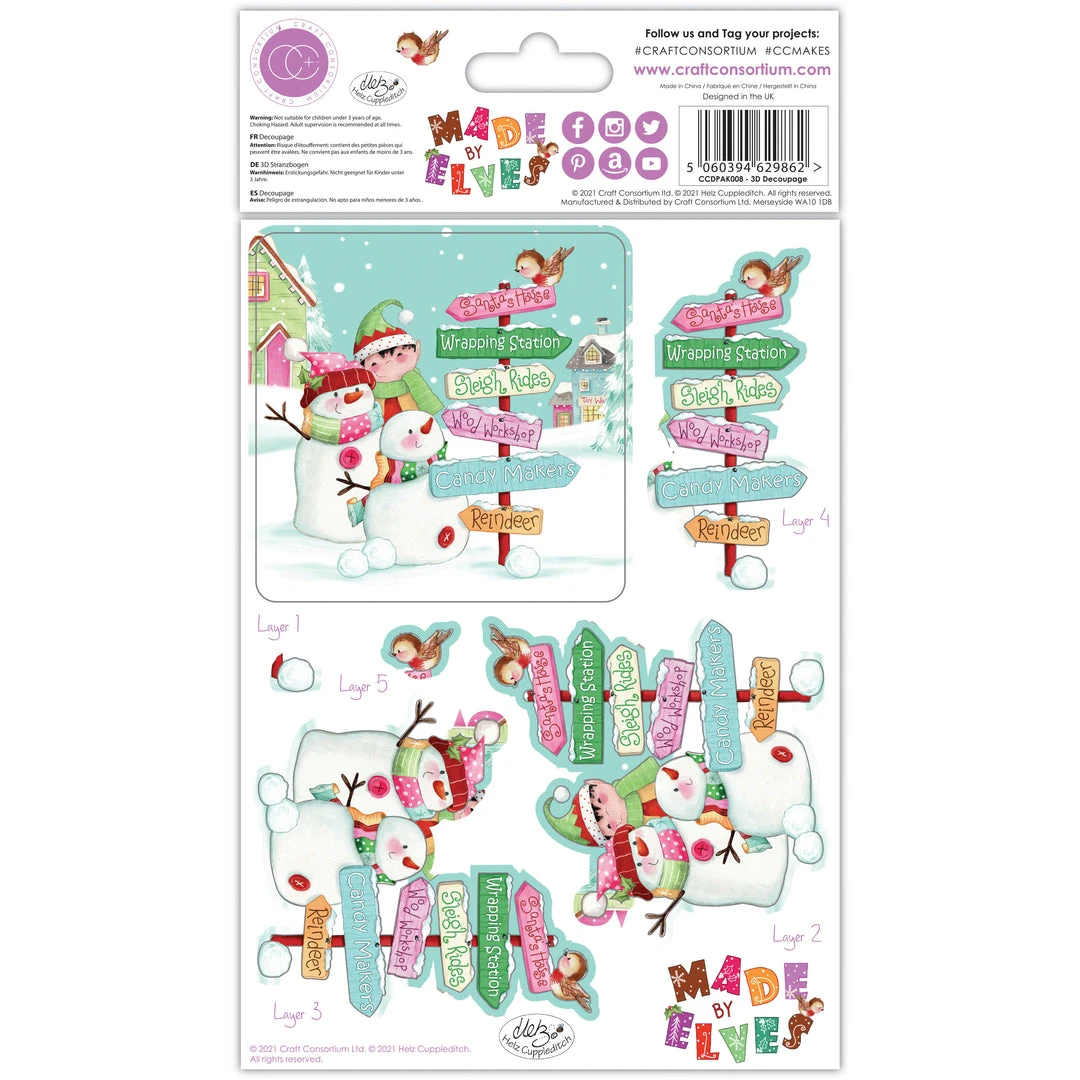 Craft Consortium Made By Elves - 3d Decoupage By Craft Consortium 4 Craft Consortium Made By Elves - 3d Decoupage By Craft Consortium
