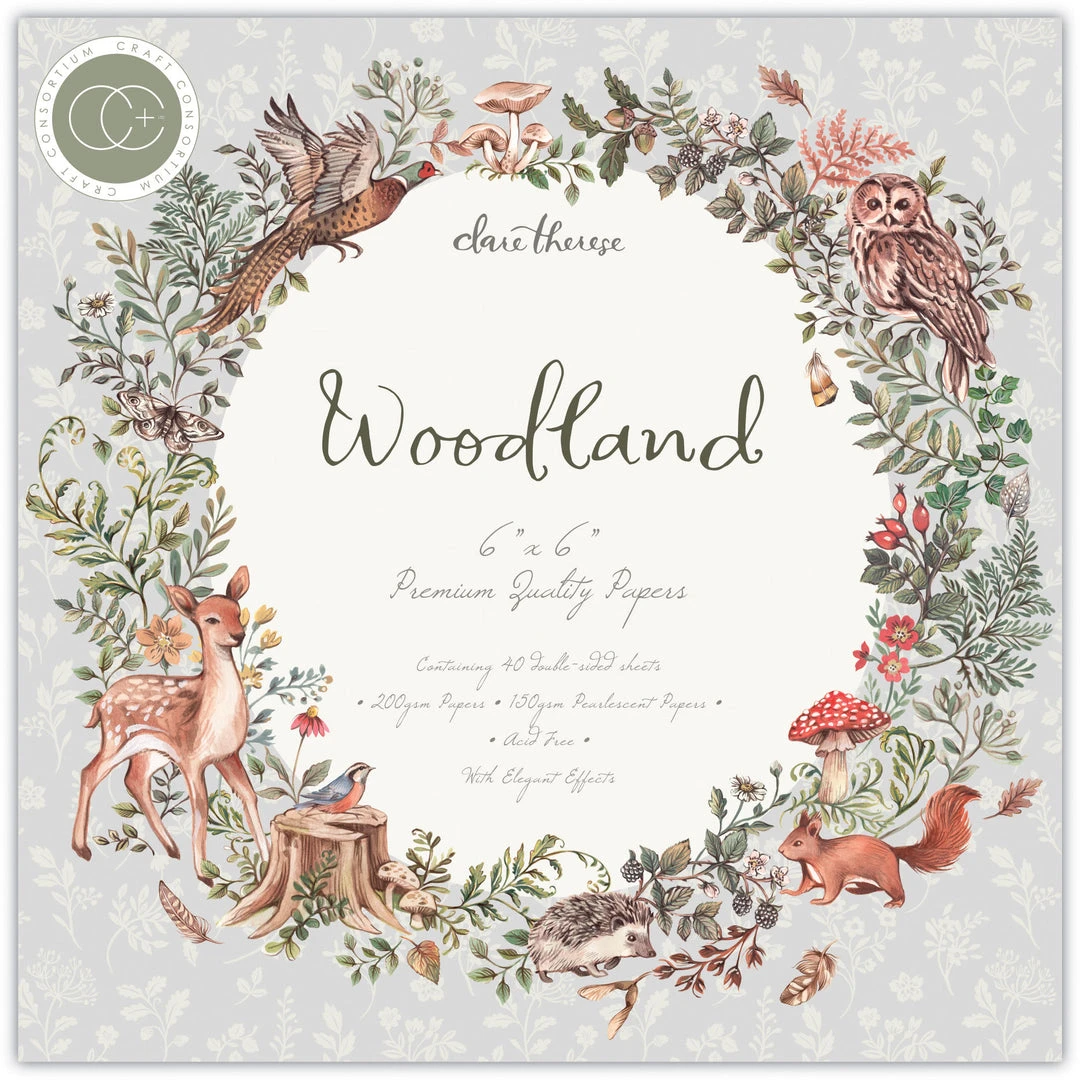 Craft Consortium Woodland 6x6 Craft Paper 3 Craft Consortium Woodland 6x6 Craft Paper