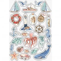Craft Embellishments Craft Consortium Ocean Tale - Puffy Stickers