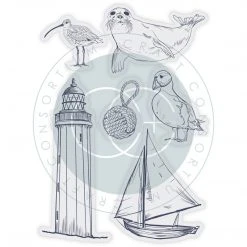 Craft Consortium Sea & Shore - Stamp Set - Shore Stamps, Stamping And Linocut
