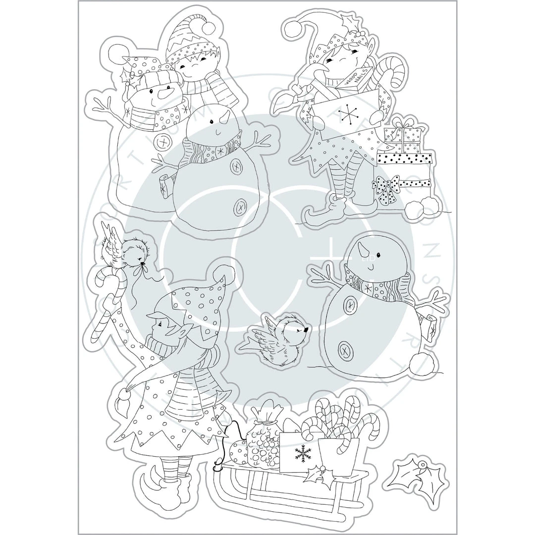 Craft Consortium Made By Elves - Stamp Set - Candy 6 Craft Consortium Made By Elves - Stamp Set - Candy