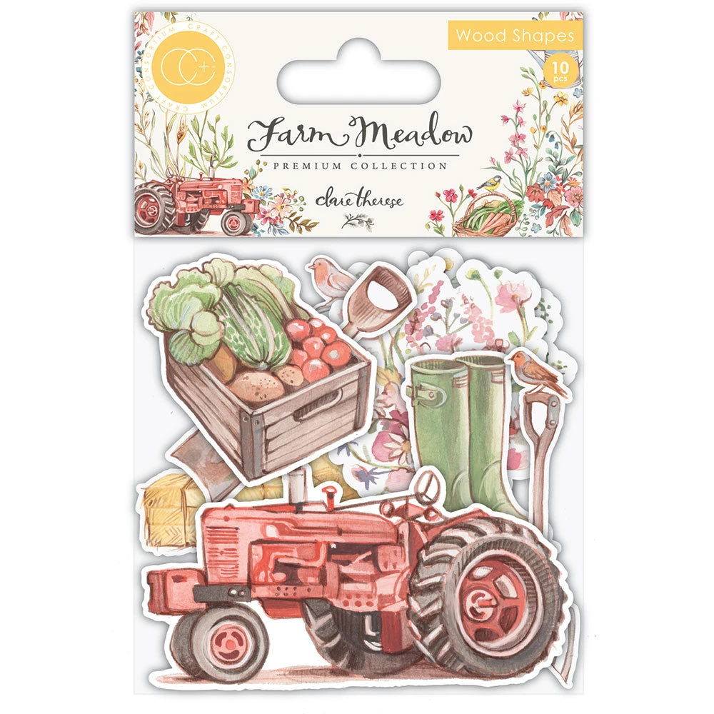 Craft Consortium Laser Cut Printed Wood Shapes Craft Embellishments 3 Craft Consortium Laser Cut Printed Wood Shapes Craft Embellishments