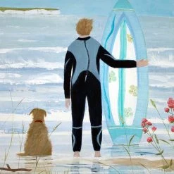 Canns Down Press Greetings Cards Hannah Cole -Surfer