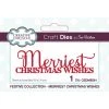 Creative Expressions Sue Wilson Mini Expressions Merriest Christmas Wishes Craft Die Stamps, Stamping And Linocut