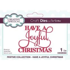 Creative Expressions Sue Wilson Mini Expressions Have A Joyful Christmas Stamps, Stamping And Linocut