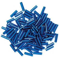 Craft Factory Bugle Beads 6mm: Royal Blue