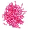 Craft Factory CLEARANCE Bugle Beads 6mm: Pink